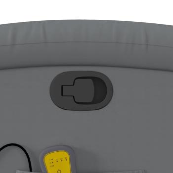 Massagesessel Relaxsessel Grau Kunstleder