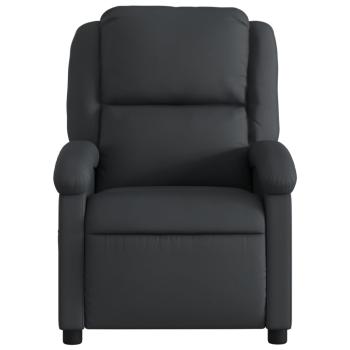 Massagesessel Relaxsessel Echtleder Schwarz