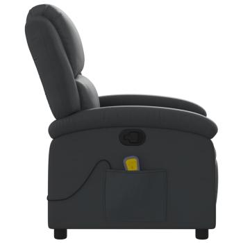 Massagesessel Relaxsessel Echtleder Schwarz
