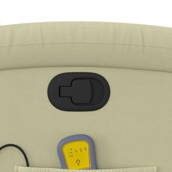 Massagesessel Relaxsessel Echtleder Creme