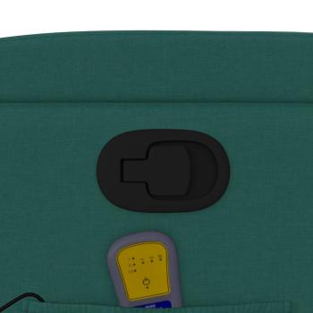 Massage-Relaxsessel, dunkelgrüner Stoff