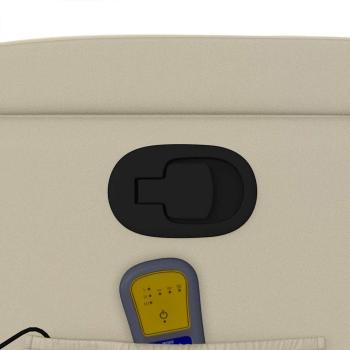 Massagesessel mit Relaxfunktion, Kunstleder, Creme