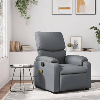 ARDEBO.de - Massagesessel Relaxsessel Grau Kunstleder
