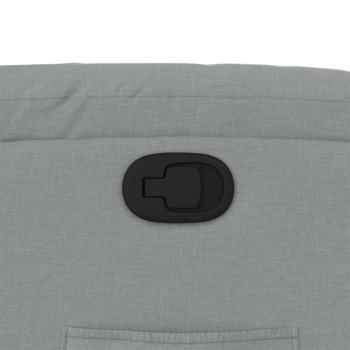 Relaxsessel, hellgrauer Stoff