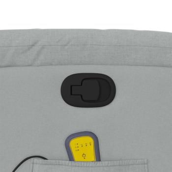 Massage-Relaxsessel, hellgrauer Stoff