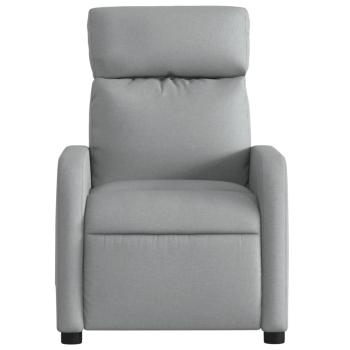 Massage-Relaxsessel Hellgrau Stoff