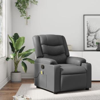 ARDEBO.de - Massagesessel Relaxsessel Grau Kunstleder
