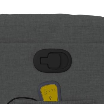 Massage-Relaxsessel, Stoff, Dunkelgrau