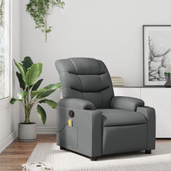 ARDEBO.de - Massagesessel Relaxsessel Grau Kunstleder