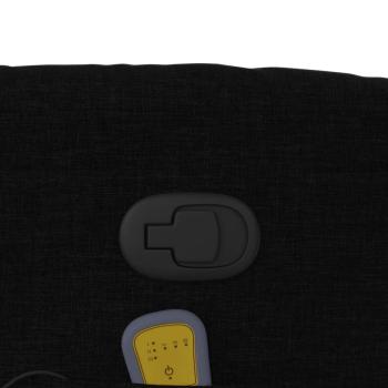 Massage-Relaxsessel, schwarzer Stoff