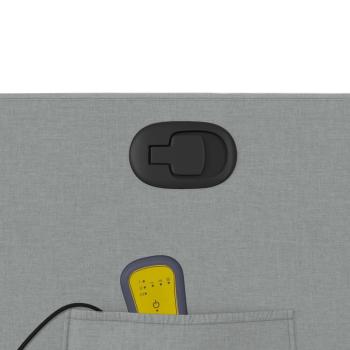 Massage-Relaxsessel, hellgrauer Stoff