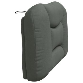 Kopfteilkissen "Hvar" Dunkelgrau 100 cm Stoff