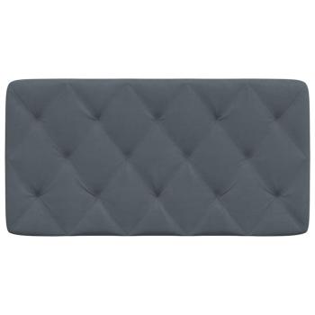 Kopfteilkissen Dunkelgrau 100 cm Samt
