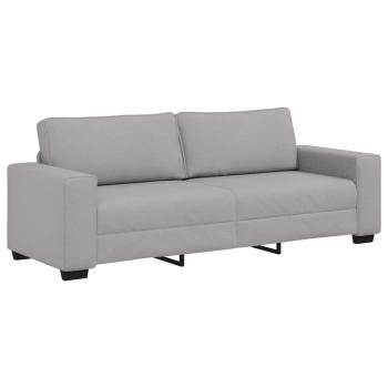 2-teiliges Sofa-Set mit Kissen, wolkengrauer Stoff