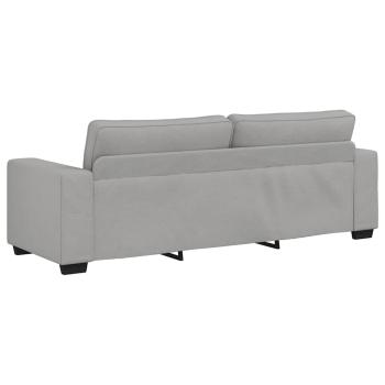 2-teiliges Sofa-Set mit Kissen, wolkengrauer Stoff