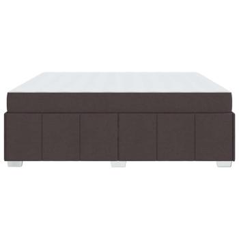 Bettgestell mit Matratze Dunkelbraun 180 x 200 cm Stoff
