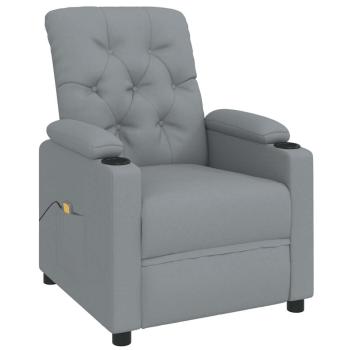 ARDEBO.de - Massage-Relaxsessel, hellgrauer Stoff