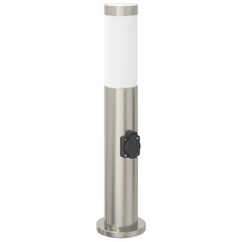 ARDEBO.de - Pollerleuchte mit Auslass 50 cm Edelstahl IP44
