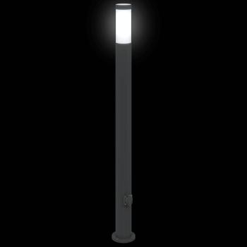 Pollerleuchte mit Auslass 110 cm Edelstahl IP44