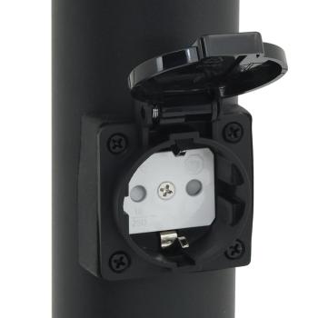 Pollerleuchte mit Sensor&Steckdose 80 cm Edelstahl IP44