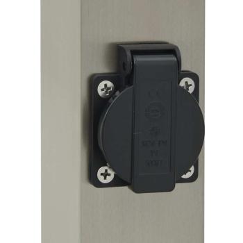 Pollerleuchten mit Sensor&Steckdose 3 Stk. 110 cm Edelstahl IP44