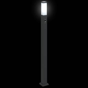 Pollerleuchten mit Sensor 3 Stk. 110 cm Schwarz IP44