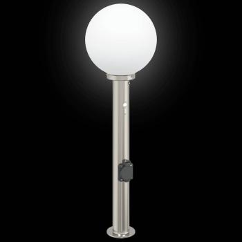 Pollerleuchte mit Sensor&Steckdose 80 cm Edelstahl IP44