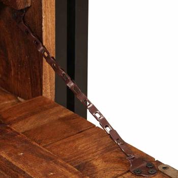 Schuhschrank Braun 90 x 38 x 45 cm recyceltes Massivholz