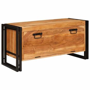 Schuhschrank mit Regal Braun 90 x 38 x 45 cm Akazie Massivholz