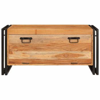 Schuhschrank mit Regal Braun 90 x 38 x 45 cm Akazie Massivholz