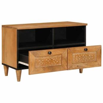 TV-Schränk Hellbraun 70 x 33 x 46 cm massives Mangoholz
