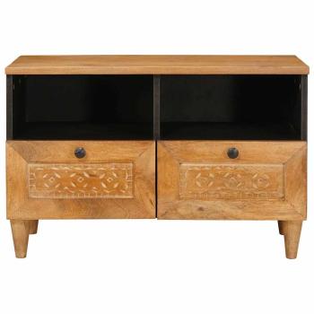 TV-Schränk Hellbraun 70 x 33 x 46 cm massives Mangoholz