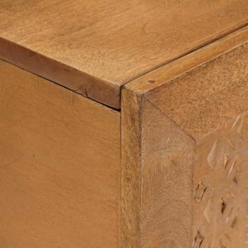 Couchtisch Hellbraun 100 x 54 x 40 cm massives Mangoholz