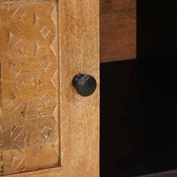 Couchtisch Hellbraun 100 x 54 x 40 cm massives Mangoholz