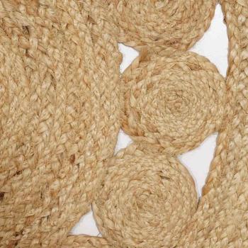 Teppich Beige 100 x 152 cm Jute