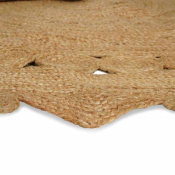 Teppich Beige 152 x 245 cm Jute