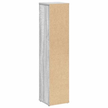 Badezimmerschrank mit Rollenhalter Grau Sonoma 20,5x20x90 cm