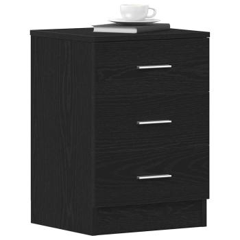 Nachttisch aus schwarzer Eiche, 38 x 35 x 55 cm, Holzwerkstoff