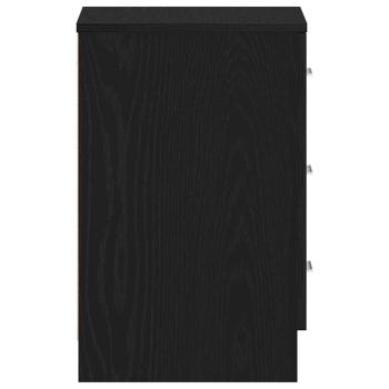 Nachttisch aus schwarzer Eiche, 38 x 35 x 55 cm, Holzwerkstoff