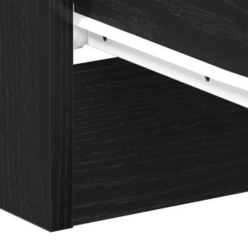 Nachttische 2 Stk. Schwarze Eiche 38x35x55 cm Holzwerkstoff