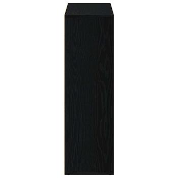 Bücherregal Eiche Schwarz 98x29x97,5 cm Holzwerkstoff