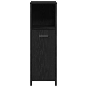 Badezimmerschrank aus schwarzer Eiche, 30 x 30 x 95 cm, Holzwerkstoff