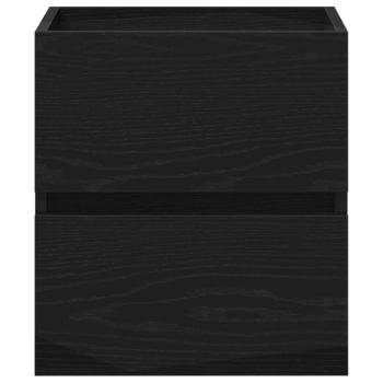 Waschbeckenunterschrank Eiche schwarz 41x38,5x45 cm Holzwerkstoff