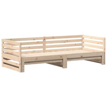 Tagesbett mit Ausziehbett ohne Matratze 80x200 cm