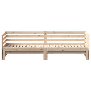 Tagesbett mit Ausziehbett ohne Matratze 80x200 cm