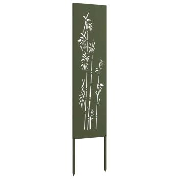 Garten Sichtschutz-Leinwand Floral Olivgrün 32 x 140 cm