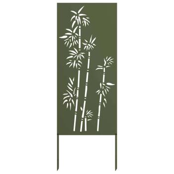 Garten Sichtschutz-Leinwand Floral Olivgrün 50 x 140 cm