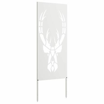 ARDEBO.de - Garten Sichtschutz-Leinwand Tiermuster Weiß 50 x 140 cm