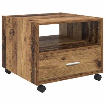Couchtisch with Drawer Altholz 55 x 55 x 45 cm Holzwerkstoff