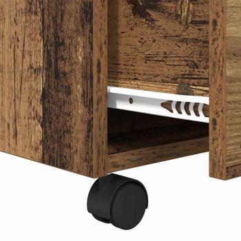Couchtisch with Drawer Altholz 55 x 55 x 45 cm Holzwerkstoff